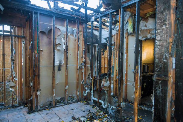 Professional Fire Damage Removal technician working in Gloster, MS